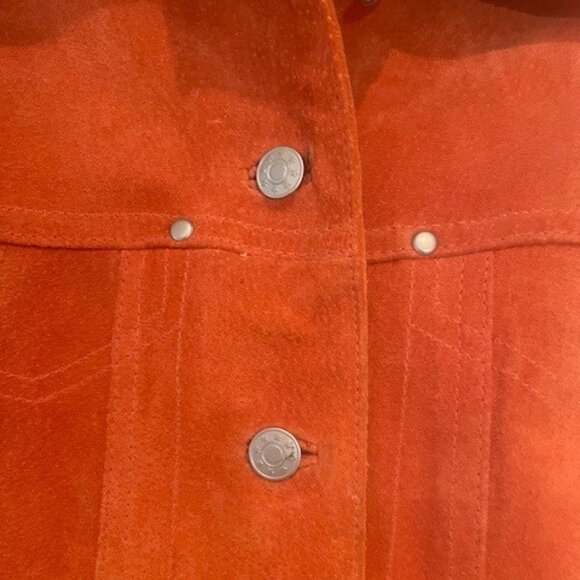 Live a Little Orange Suede Jacket – MEDIUM - Picture 4 of 7